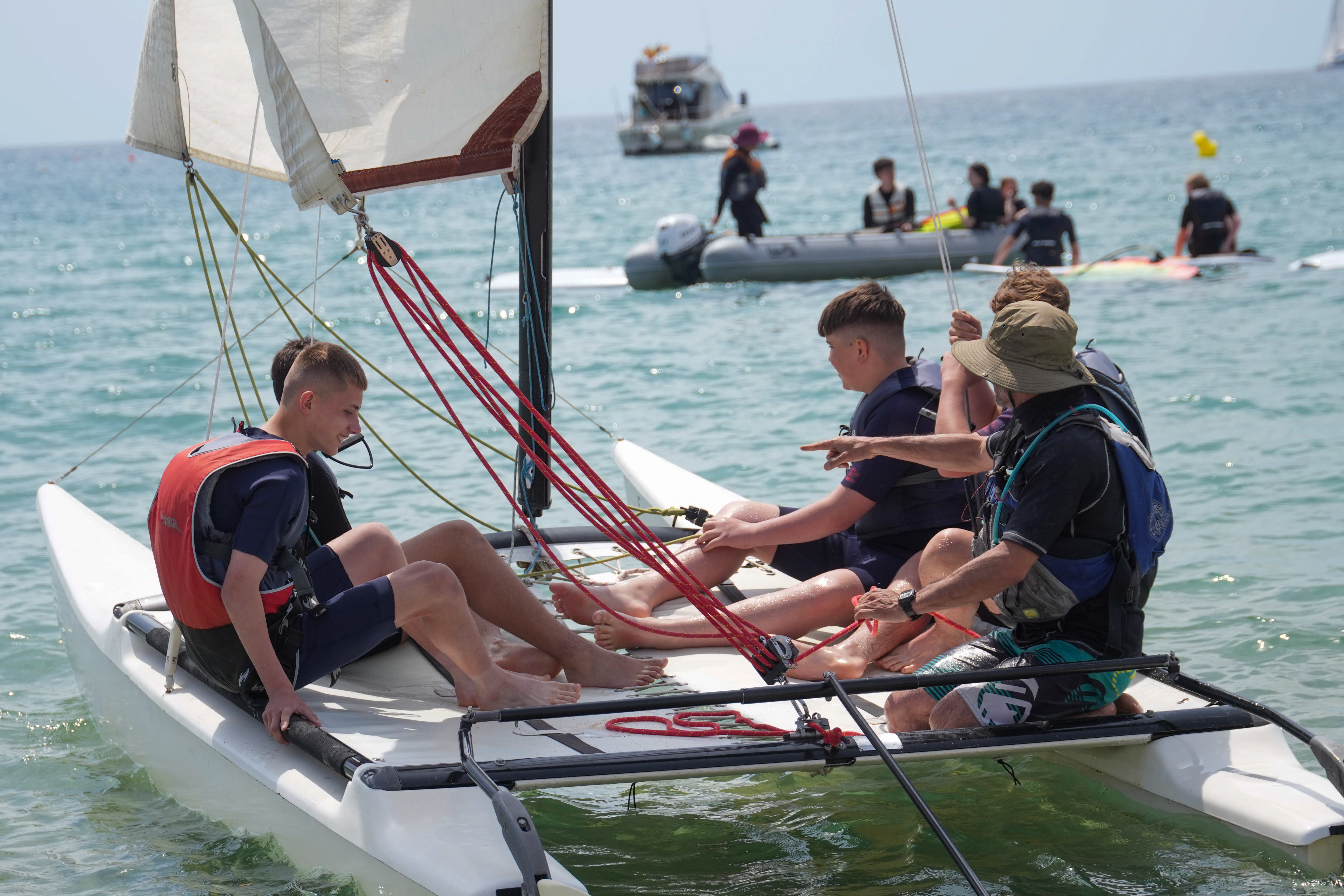 Sailing in italy on school adventure trip
